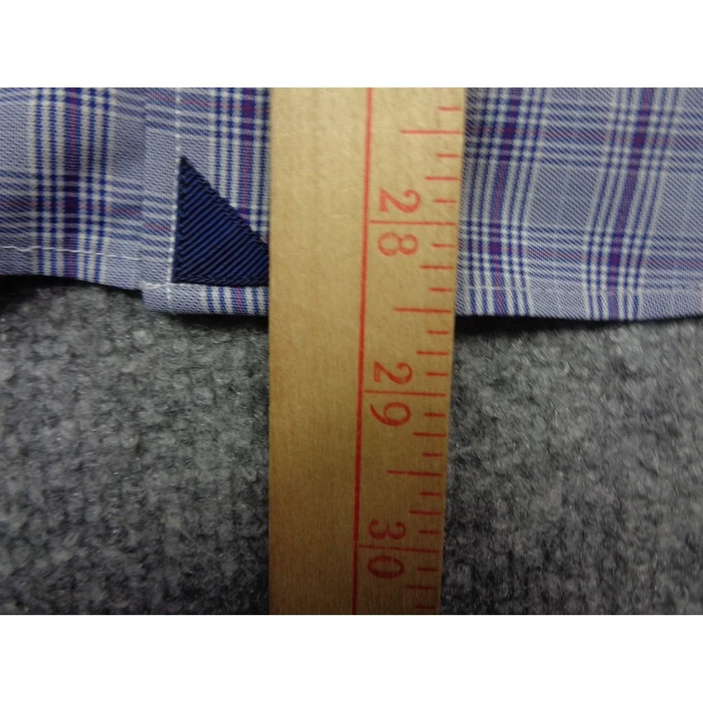 UNTUCKit Shirt Mens‎ L  Purple Plaid Performance Button Up Long Sleeve Stretch